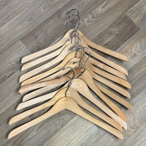 Set of 10 Wooden Hangers